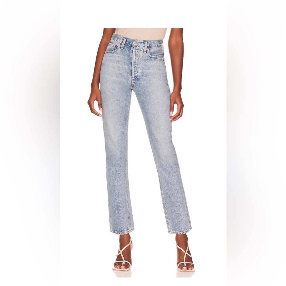 AGOLDE Riley High Rise Straight Crop Jeans Size 25